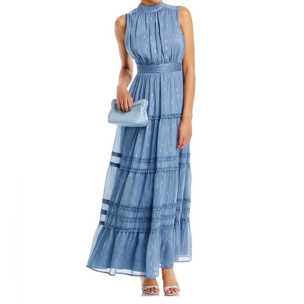 AQUA Tiered Sleeveless Maxi Dress - Bloomingdales